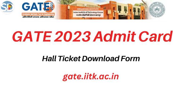 GATE 2023 Admit Card is issued